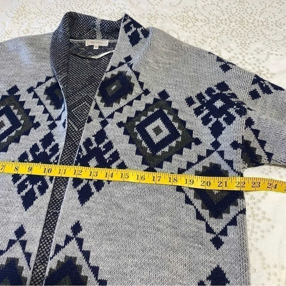 Bartolini Italy wool blend open cardigan size M - Picture 5 of 8